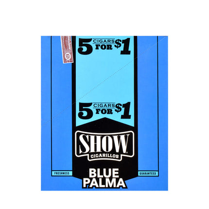 Show Cigarillos Blue Palma Pre Priced 15 Pouches of 5