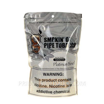 Smokin G Pipe Tobacco Smooth Platinum Blend 8 oz. Pack