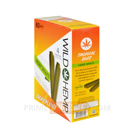 Wild Hemp Tropical Buzz Pre-Rolled Filter Wraps 99c Pre-Priced 20 Pouches of 4