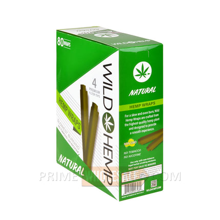 Wild Hemp Natural Pre-Rolled Filter Wraps 99c Pre-Priced 20 Pouches of 4