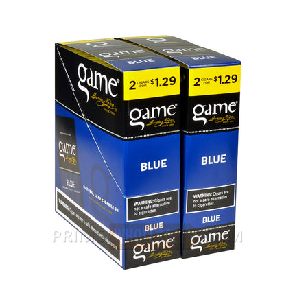 Game Cigarillos Foil Blue 2 for 1.29 Pre-Priced 30 Packs of 2