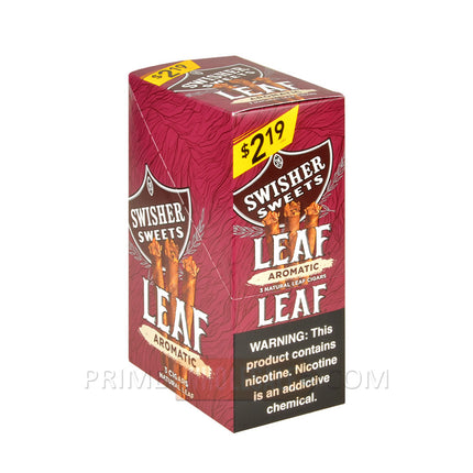 Swisher Sweets Leaf Aromatic Cigars 3 for 2.19 Pre-Priced 10 Packs of 3