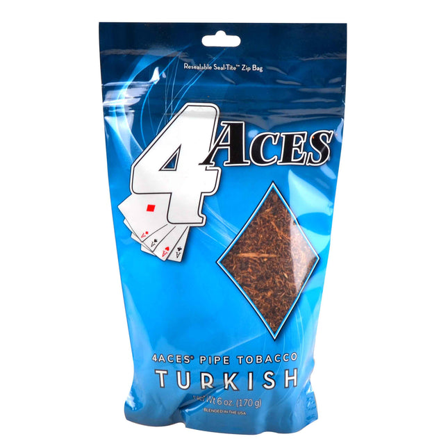 4 Aces Pipe Tobacco Turkish 6 oz. Pack