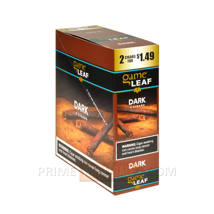 Game Leaf Cigarillos 1.49 Pre-Priced 15 Packs of 2 Cigars Dark