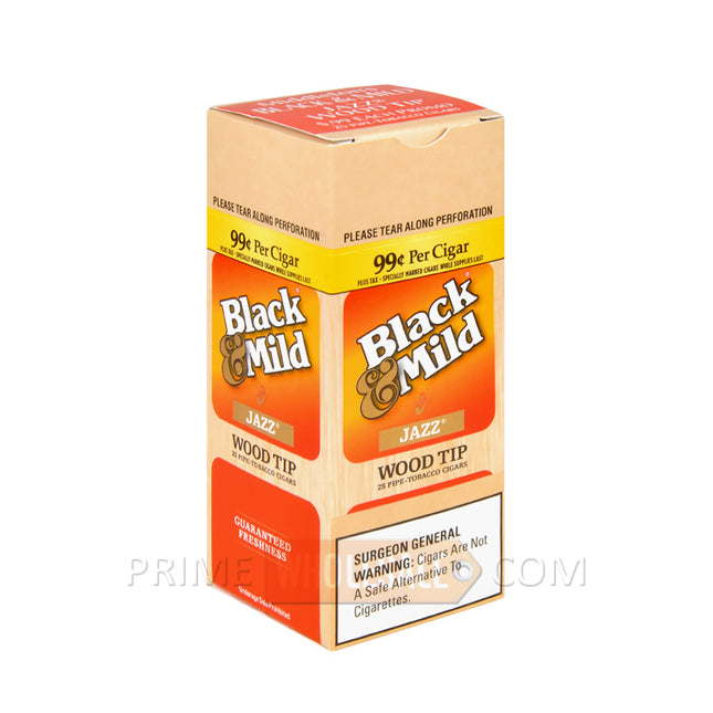 Middleton's Black & Mild Wood Tip Jazz 99c Pre-Priced Cigars Box of 25