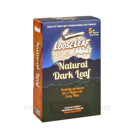 Loose Leaf Minis Natural Dark Wraps 8 Packs of 5