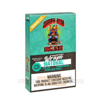 Death Row Records Natural Tobacco Wraps 8 Packs of 6