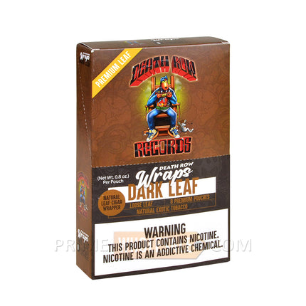 Death Row Records Dark Leaf Tobacco Wraps 8 Packs of 6