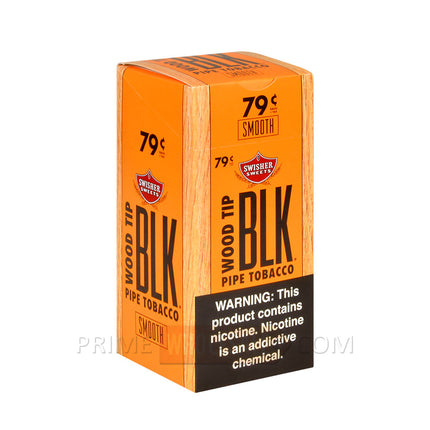 Swisher Sweets Wood Tip BLK Smooth Pre-Priced 79c Cigarillos Pack of 25
