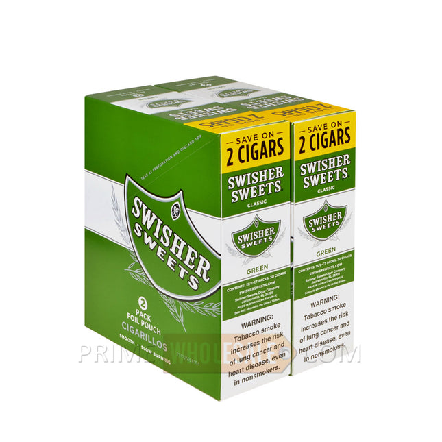 Swisher Sweets Green Cigarillos 30 Packs of 2