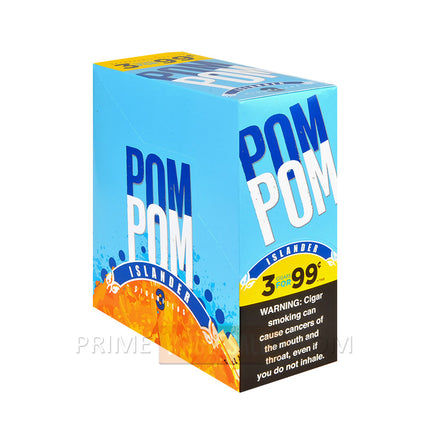 Pom Pom Cigarillos 99 Cent Pre Priced 15 Packs of 3 Cigars Islander