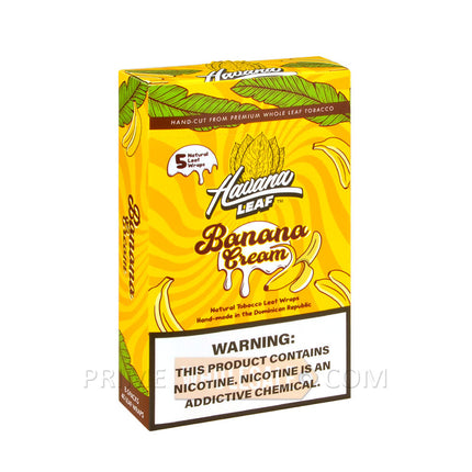 Havana Leaf Tobacco Wraps Banana Cream 8 packs of 5