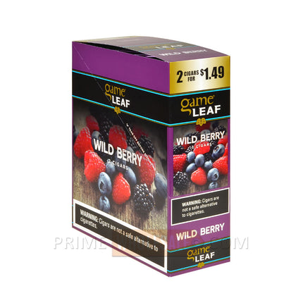 Game Leaf Cigarillos 1.49 Pre-Priced 15 Packs of 2 Wild Berry
