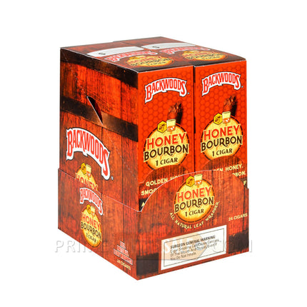 Backwoods Singles Honey Bourbon Cigars Pack of 24