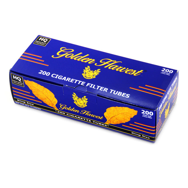 Golden Harvest Filter Tubes King Size Light 5 Cartons of 200 1