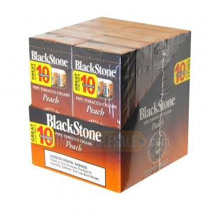 Blackstone Tip Peach Cigarillos 20 Packs of 5