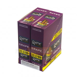 Game Cigarillos Foil 2 for 99 Cents 30 Packs of 2 Cigars Grape