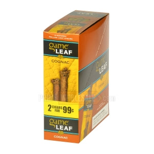Game Leaf Cigarillos 2 for 99 Cents 15 Packs of 2 Cigars Cognac