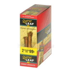 Game Leaf Cigarillos 2 for 99 Cents 15 Packs of 2 Cigars Sweet Aromatic