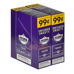 Swisher Sweets Grape Cigarillos 99c Pre-Priced 30 Packs of 2