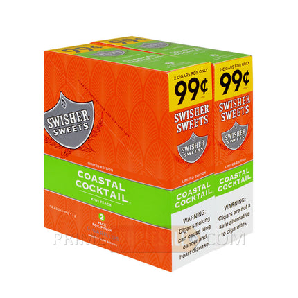 Swisher Sweets Coastal Cocktail Cigarillos 99c Pre-Priced 30 Packs of 2