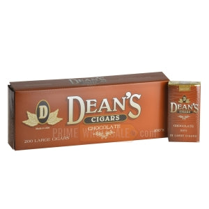 Deans Chocolate Filtered Cigars 10 Packs of 20
