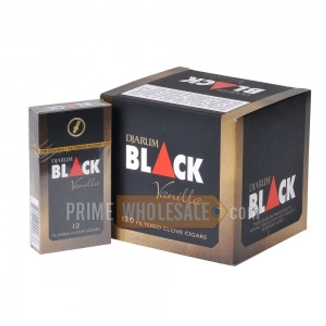 Djarum Black Vanilla Filtered Cigars 10 Packs of 12