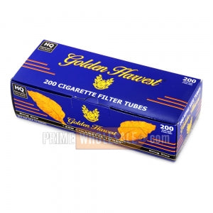 Golden Harvest Filter Tubes King Size Light 5 Cartons of 200
