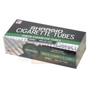 Shargio Filter Tubes King Size Green (Menthol) 5 Cartons of 200