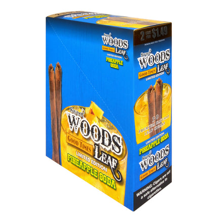 Good Times Sweet Woods Leaf Cigars Pineapple Soda 1.49 Pre-Priced 15 Packs of 2
