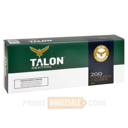Talon Menthol Filtered Cigars 10 Packs of 20