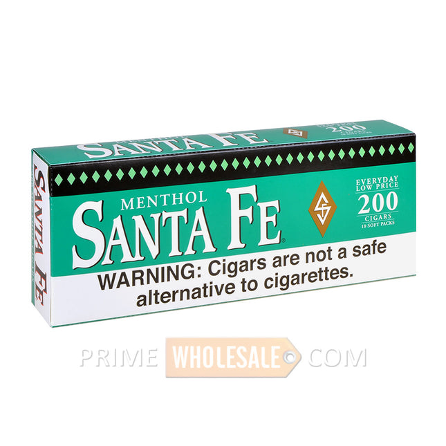 Santa Fe Filtered Cigars 10 Packs of 20 Menthol