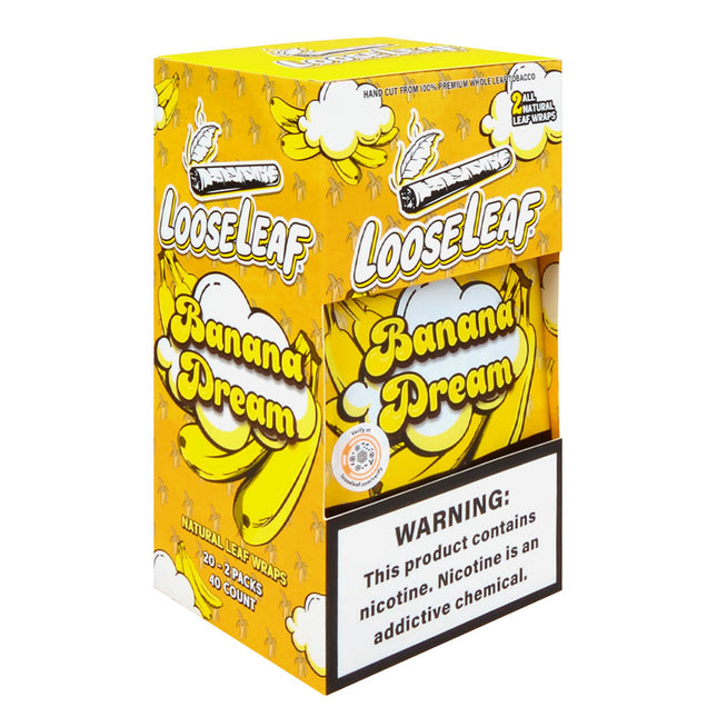 Loose Leaf Banana Dream Wraps 20 Packs of 2