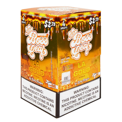 Da Boss Leaf Wraps 20 packs of 4, pre-priced $2.79, La Gold