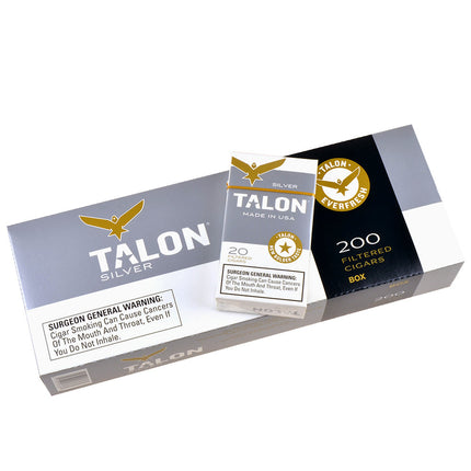 Talon Silver Original Filtered Cigars 10 Packs of 20