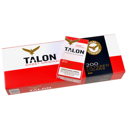 Talon Sweet Filtered Cigars 10 Packs of 20