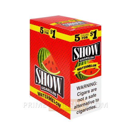 Show Cigarillos Watermelon Pre Priced 15 Packs of 5