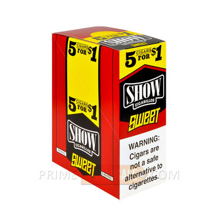 Show Cigarillos Sweet Pre Priced 15 Packs of 5