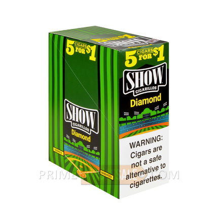 Show Cigarillos Diamond Pre Priced 15 Packs of 5