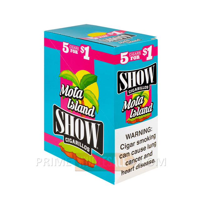 Show Cigarillos Mota Island Pre Priced 15 Packs of 5