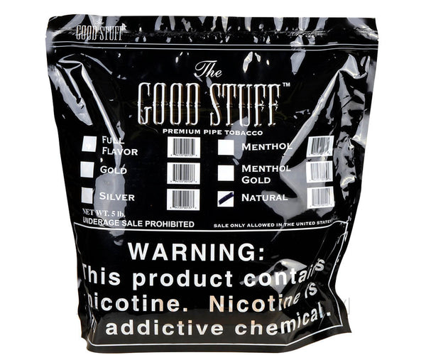5 pound bag of tobacco Buoy Silver Pipe Lb. Tobacco Stock Good Stuff Natural Pipe Tobacco