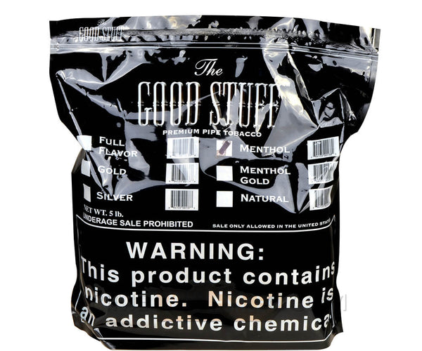 the good stuff tobacco 5lb Good Stuff Menthol Gold Pipe