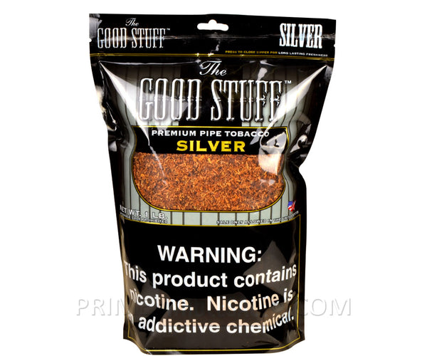 Good Stuff Silver Pipe Tobacco 16 oz. / 1 Lb Pack
