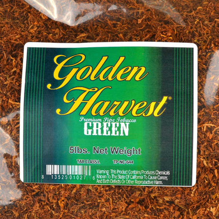 Golden Harvest Mint Blend Pipe Tobacco 5 Lb. Pack