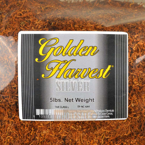 golden harvest pipe tobacco 1 lb silver Golden Harvest Silver Blend Pipe Tobacco 5 Lb. Pack