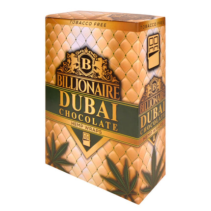 Billionaire Hemp Wraps Dubai Chocolate 25 Packs of 2