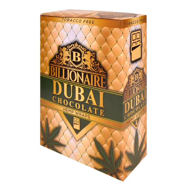 Billionaire Hemp Wraps Dubai Chocolate 25 Packs of 2