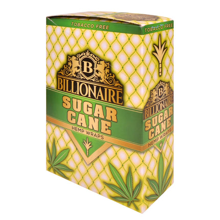 Billionaire Hemp Wraps Sugar Cane 25 Packs of 2