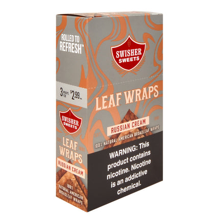Swisher Sweets Leaf Wraps Russian Cream $2.99, 10 packs of 3