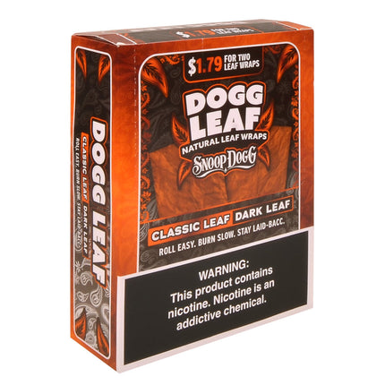 Dogg Leaf Dark Leaf Wraps, 15 packs of 2, Pre-Priced $1.79